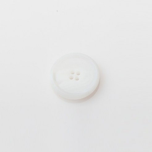 HR빅버튼 멜버른 무광 단추 23mm, 화이트, 4개입