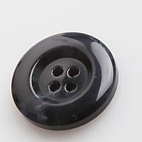 HR빅버튼 네임유광 단추 21mm, 네이비, 4개입