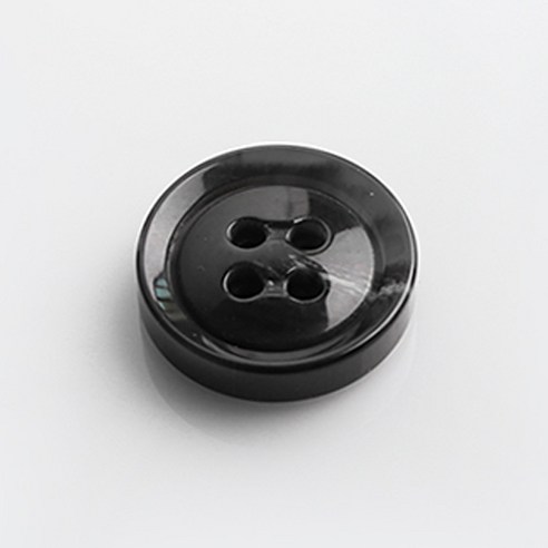 HR빅버튼 르노 유광 단추 23mm, 블랙, 4개