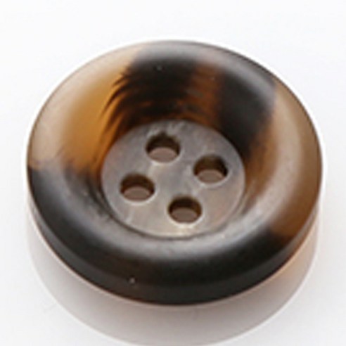HR빅버튼 브레인 무광 단추 23mm, 선밤색, 8개입