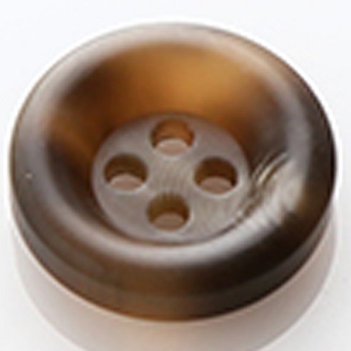 HR빅버튼 브레인 무광 단추 18mm, 선밤색, 8개입