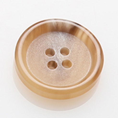 HR빅버튼 봄베이 단추 지름 15mm, 베이지, 4개입