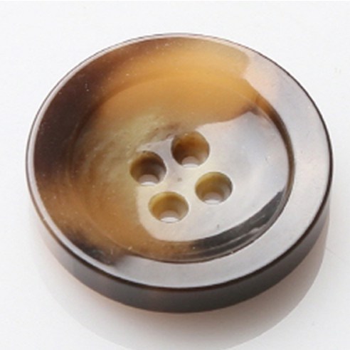 HR빅버튼 에이스 단추 21mm, 연브라운, 8개입