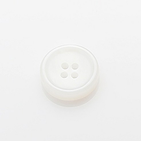 HR빅버튼 썸데이유광 단추 18mm, 화이트, 12개입