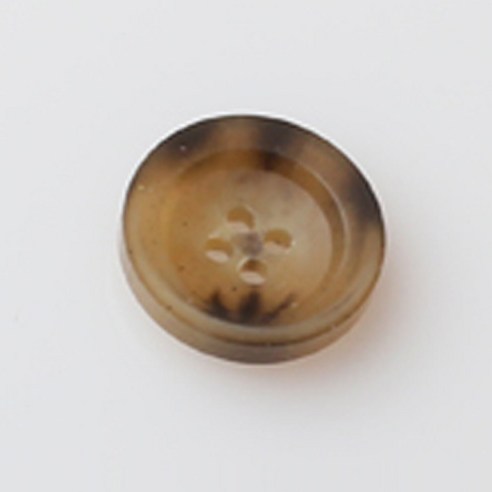HR빅버튼 텔미 무광 단추 15mm, 라이트브라운, 4개입