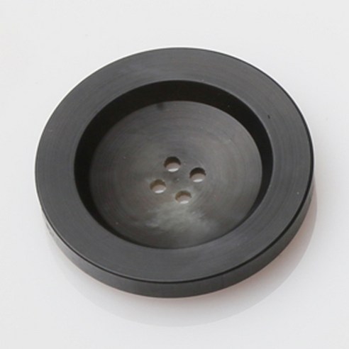 HR빅버튼 텔미 무광 단추 30mm, 블랙, 12개입