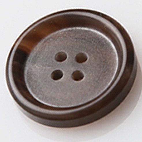 HR빅버튼 봄베이 단추 지름 25mm, 다크브라운, 12개입