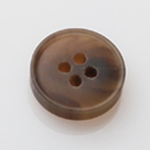 HR빅버튼 레이블 무광 단추 18mm, 라이트브라운, 4개입