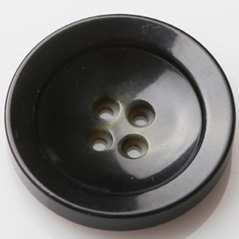 HR빅버튼 에이스 단추 23mm, 블랙, 8개입
