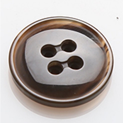 HR빅버튼 란찌 단추 28mm, 브라운, 8개입