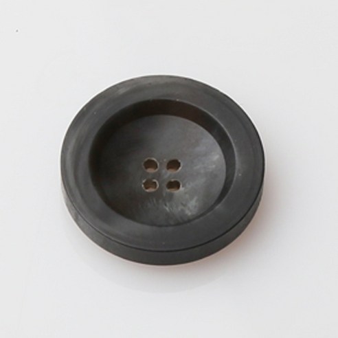 HR빅버튼 텔미 무광 단추 23mm, 블랙, 4개입