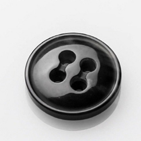 HR빅버튼 란찌 단추 18mm, 블랙, 4개입