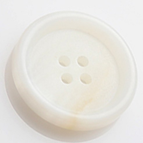HR빅버튼 봄베이 단추 지름 25mm, 화이트, 8개입