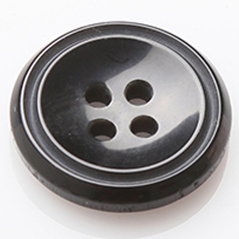 HR빅버튼 팩토리 단추 30mm, 블랙, 8개입
