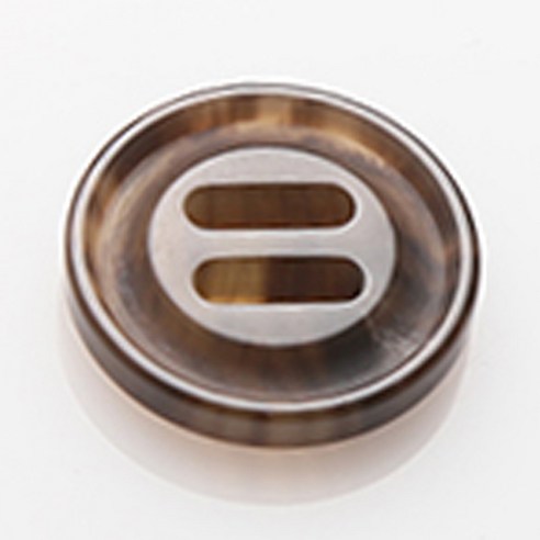 HR빅버튼 람보 단추 21mm, 브라운, 12개입