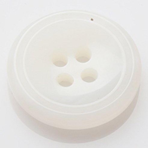 HR빅버튼 팩토리 단추 30mm, 화이트, 4개입