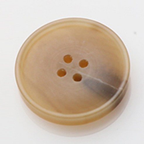 HR빅버튼 레이블 무광 단추 25mm, 베이지, 8개입