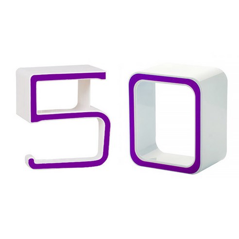 DM 숫자 욕실 수납 거치대 50, 보라, 1세트