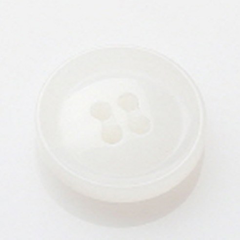 HR빅버튼 아이리스 단추 15mm, 화이트, 12개입