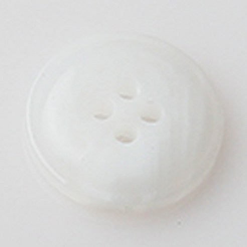 HR빅버튼 티볼리 유광 단추 지름 15mm, 화이트, 4개입