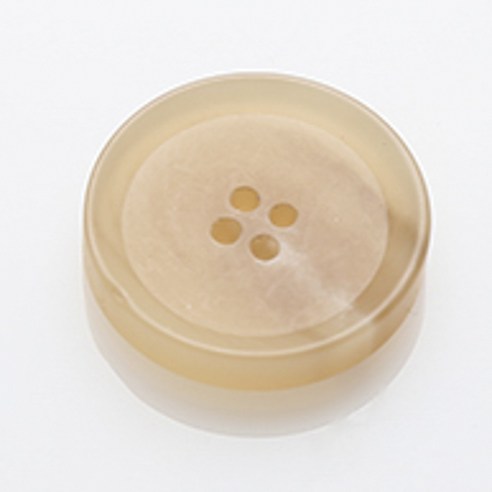 HR빅버튼 덴마크 무광 단추 21mm, 라이트베이지, 12개입