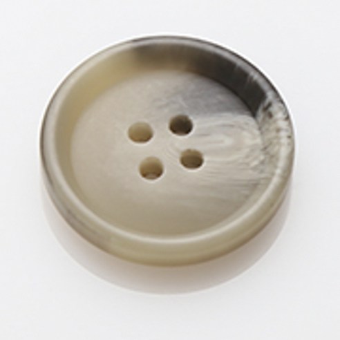 HR빅버튼 아이젠 무광 단추 15mm, 카키, 12개입