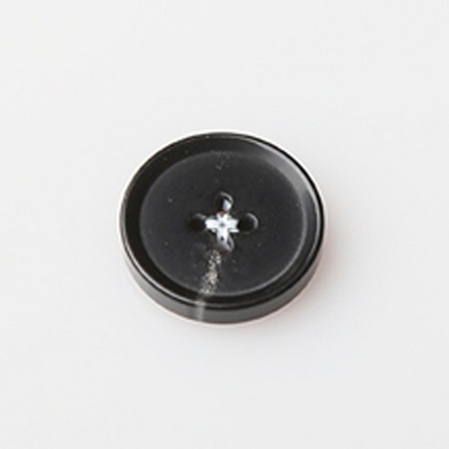 HR빅버튼 크라이 단추 15mm, 블랙, 4개입