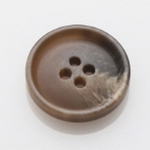 HR빅버튼 아이젠 무광 단추 18mm, 라이트브라운, 8개입