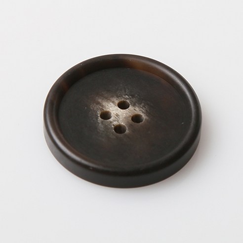 HR빅버튼 소리아 무광 단추 28mm, 브라운, 12개입