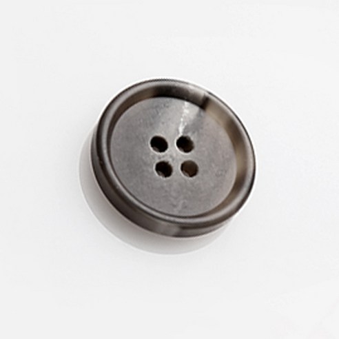 HR빅버튼 포멀 무광 단추 15mm, 블랙, 4개입