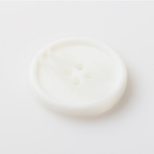 HR빅버튼 소리아 무광 단추 28mm, 화이트, 4개입
