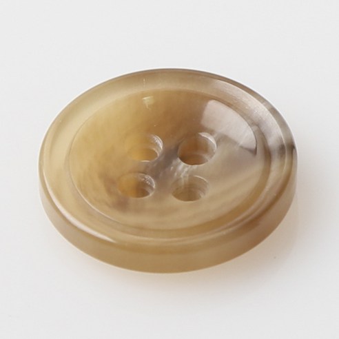 HR빅버튼 쿠바 단추 18mm, 다크베이지, 4개입