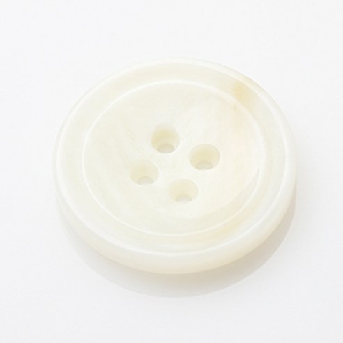 HR빅버튼 쿠바 단추 25mm, 화이트, 12개입