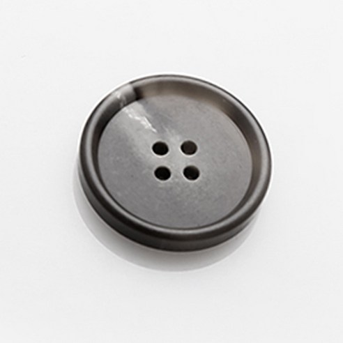 HR빅버튼 포멀 무광 단추 25mm, 블랙, 12개입