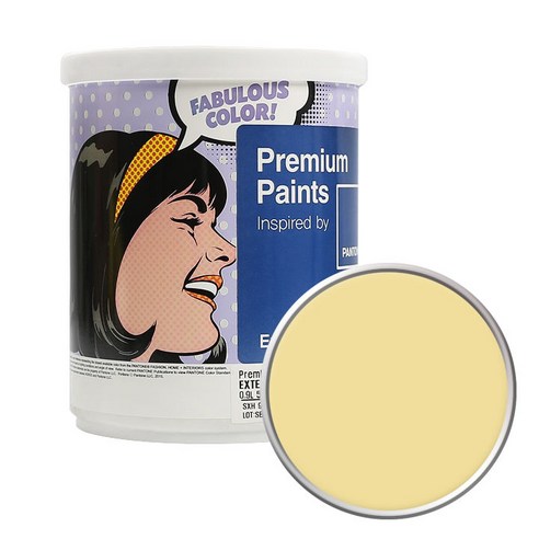 노루페인트 팬톤 외부용 실외 저광 페인트 1L, 12-0720 Mellow Yellow