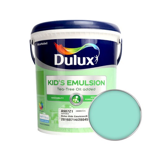 듀럭스 키즈 에멀전 무광 페인트 3L, Fruity Melon, 1개