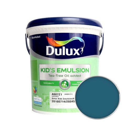 듀럭스 키즈 에멀전 무광 페인트 3L, Soft Azure