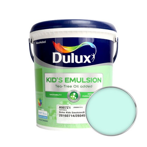 듀럭스 키즈 에멀전 무광 페인트 3L, Toy Green, 1개