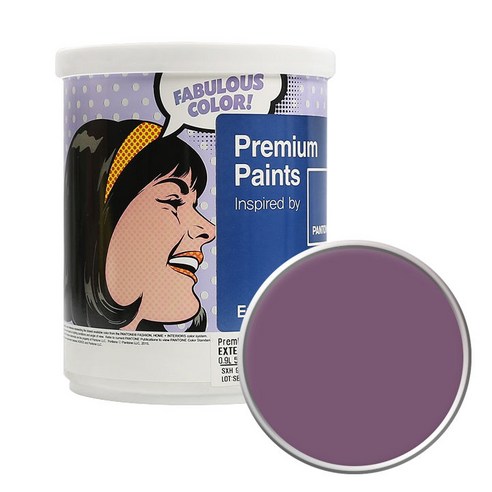 노루페인트 팬톤 외부용 실외 저광 페인트 1L, 18-3012 Purple Gumdrop