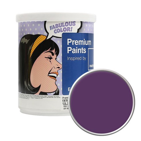 노루페인트 팬톤 외부용 실외 저광페인트 1L, 19-3528 Imperial Purple
