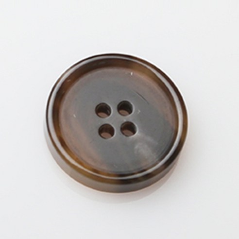 HR빅버튼 메시아 유광 단추 23mm, 라이트브라운, 4개입