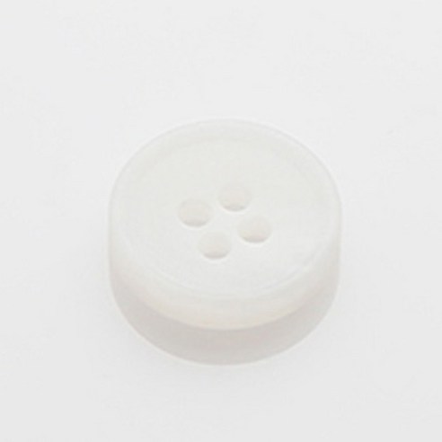HR빅버튼 더스트 단추 15mm, 화이트, 4개입