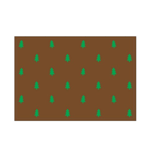 서머스트 실리콘 테이블매트 그린포레스트, 브라운, 425 x 295 mm