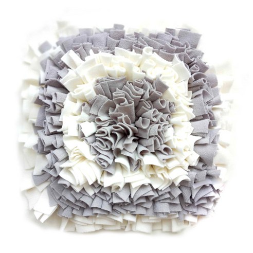 아리코 DrMini 양이 아지 노즈푸드 매트 45 x 45 cm, 화이트 + 그레이, 1개