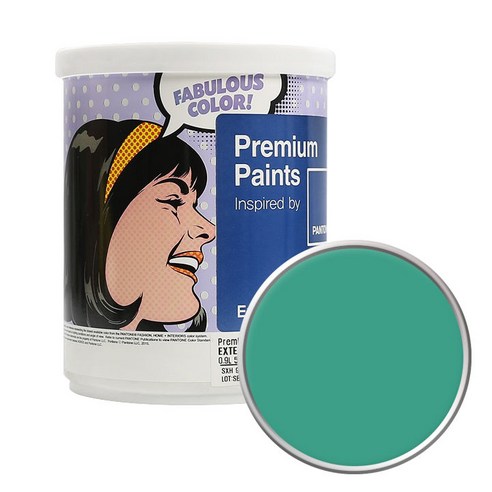 노루페인트 팬톤 외부용 저광 페인트 1L, Sea Green 16-5421