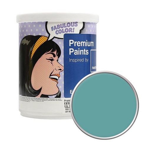 노루페인트 팬톤 외부용 실외 벽면 저광 페인트 1L, 16-5114 Dusty Turquoise