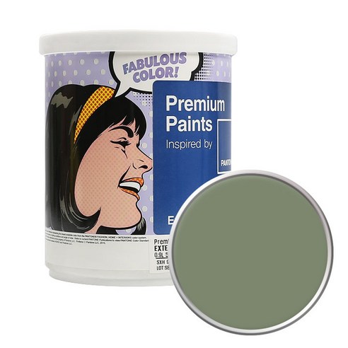 노루페인트 팬톤 외부용 실외페인트 1L 저광, 17-0115 Oil Green