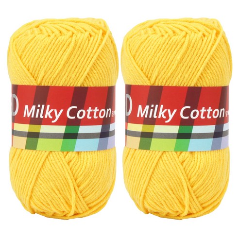 브랜드얀 밀키코튼 레드, 20노랑, 2개