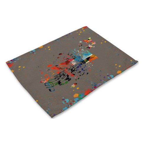 스토어33 뮤직아트 키친 테이블매트, B, 42 x 32 cm