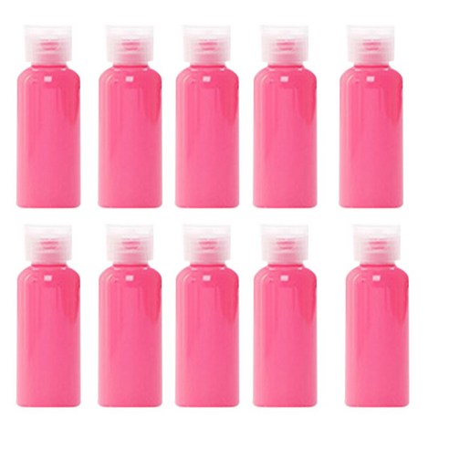 더자카 큐티컬러 다용도 공병 50ml, 10개입, 핫핑크